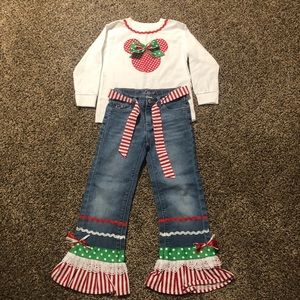 Minnie Mouse Girl’s Levi Jeans and shirt